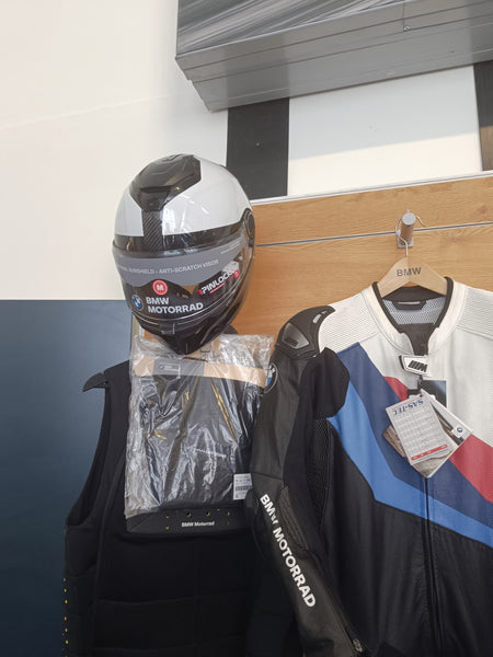 BMW Motorrad System 7 Evo Xomo Carbon Helmet ECE White 57/58
