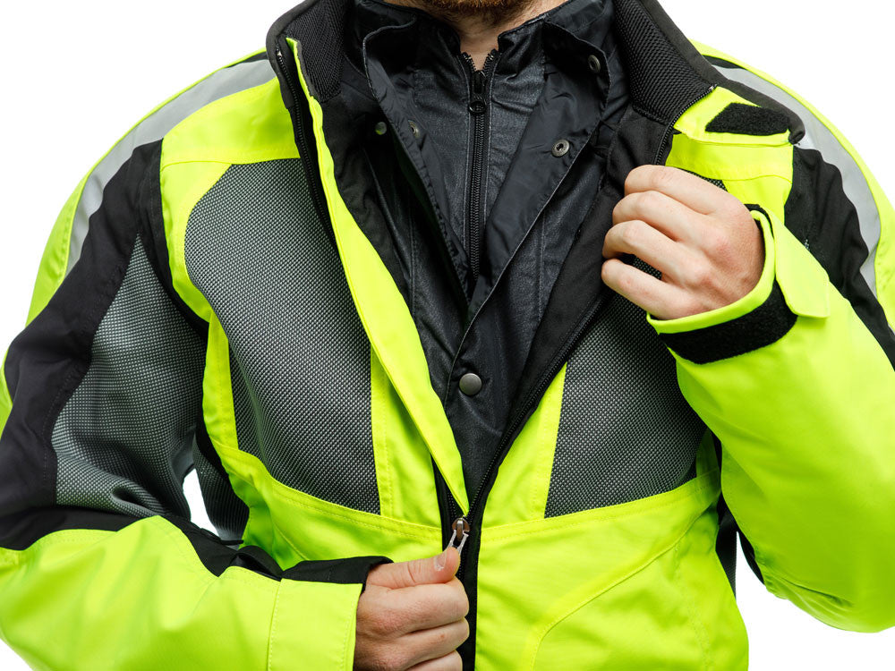BMW Motorrad AirShell Jacket Size Gr. 54 Bright Yellow