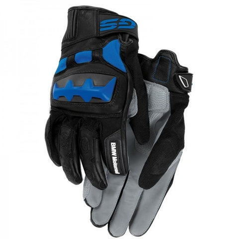 BMW Motorrad Rallye Gloves Size 11-11 1/2 Black/Blue