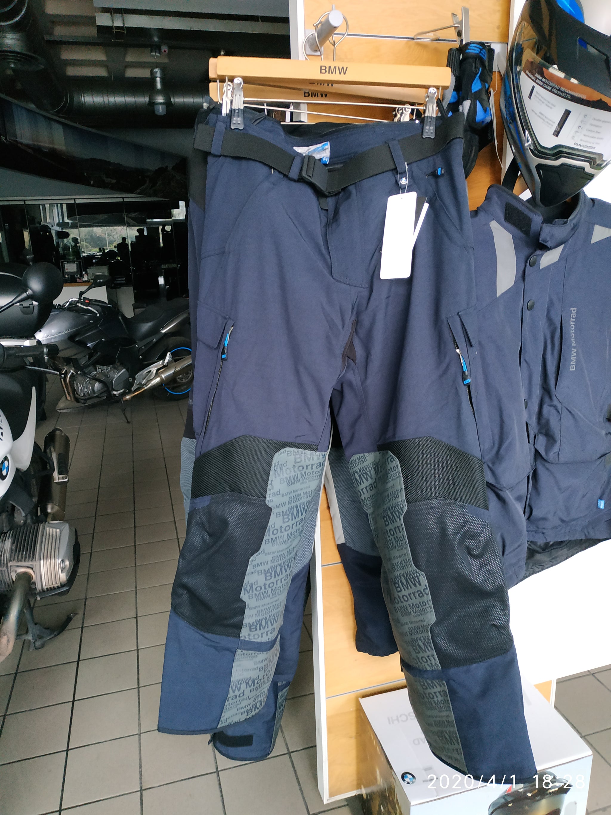 BMW Rallye motorbike pants men (dark blue) buy cheap ▷ bmw